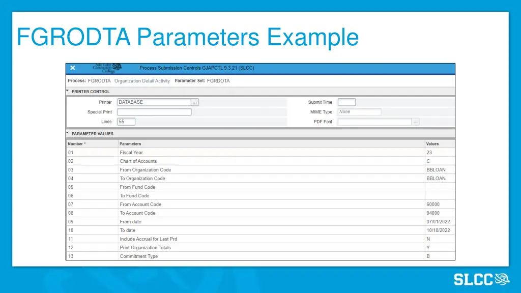 fgrodta parameters example