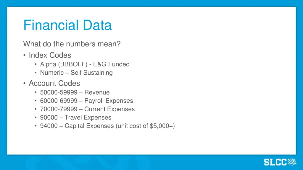 financial data