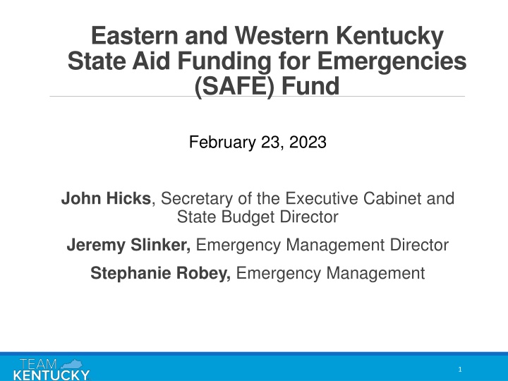 eastern and western kentucky state aid funding