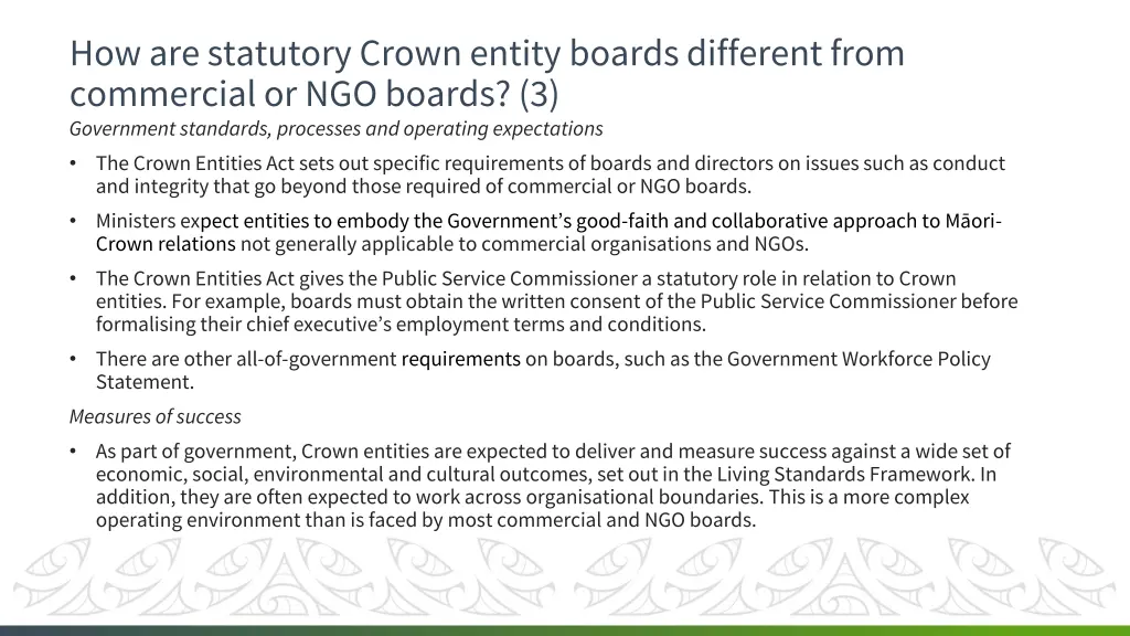 how are statutory crown entity boards different 2