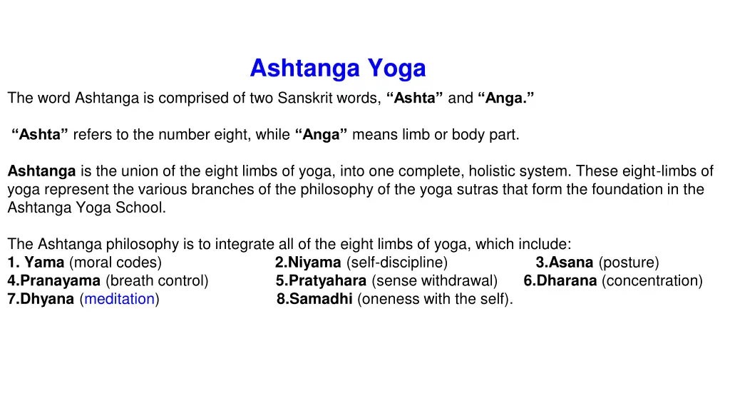 ashtanga yoga 1