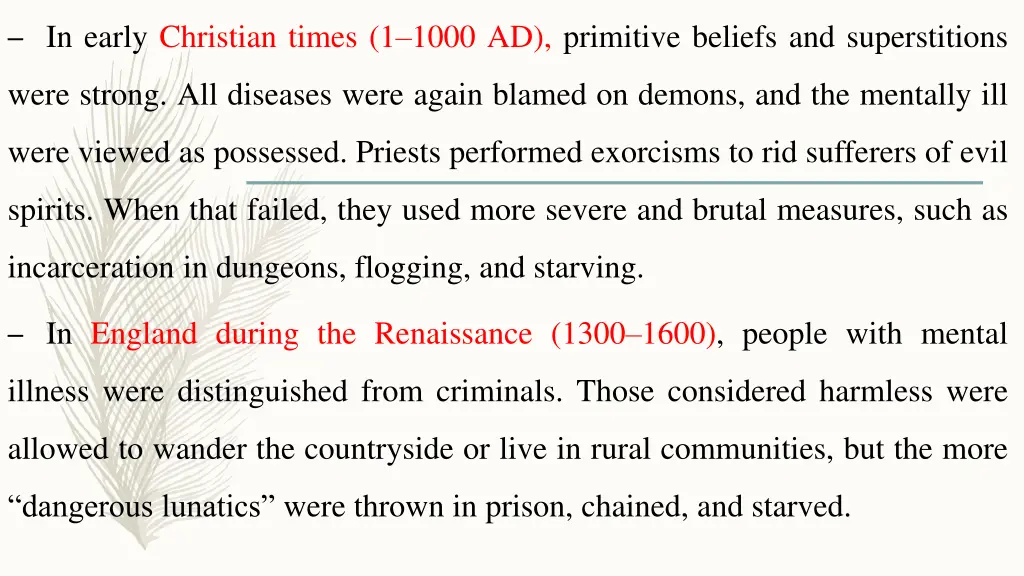 in early christian times 1 1000 ad primitive