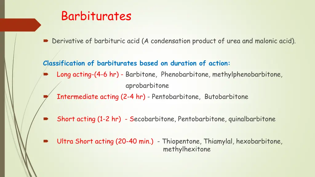 barbiturates