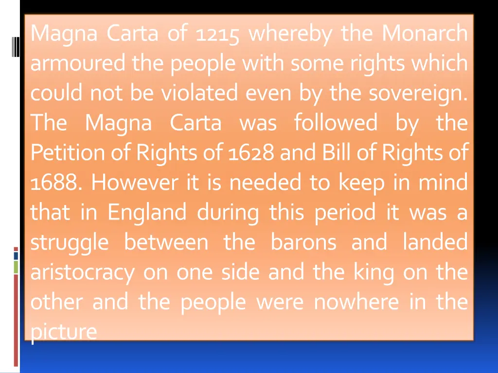 magna carta of 1215 whereby the monarch armoured