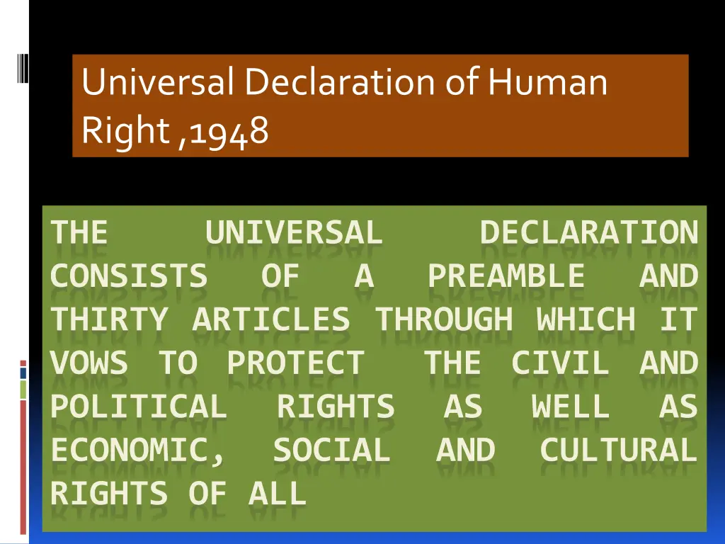 universal declaration of human right 1948