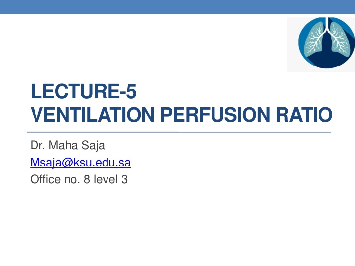 lecture 5 ventilation perfusion ratio