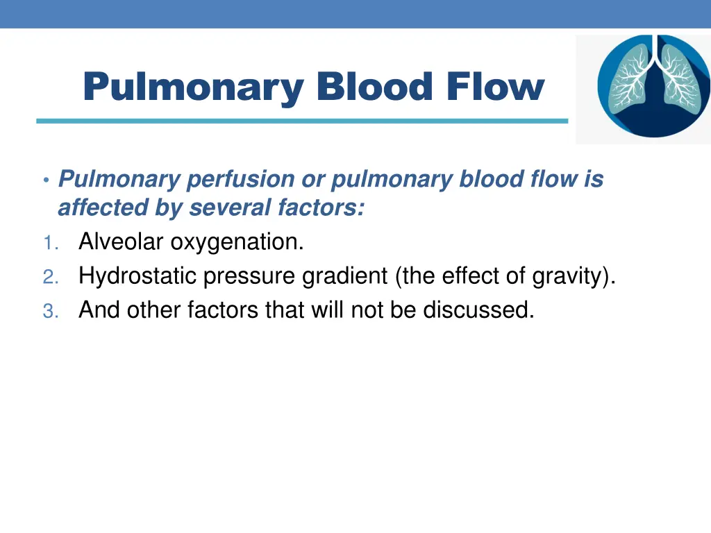 pulmonary blood flow