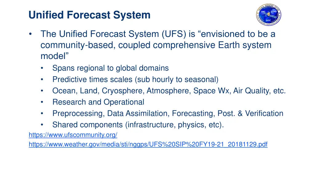 unified forecast system