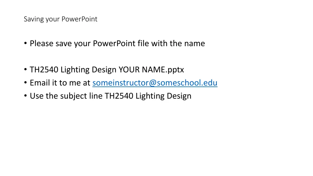 saving your powerpoint