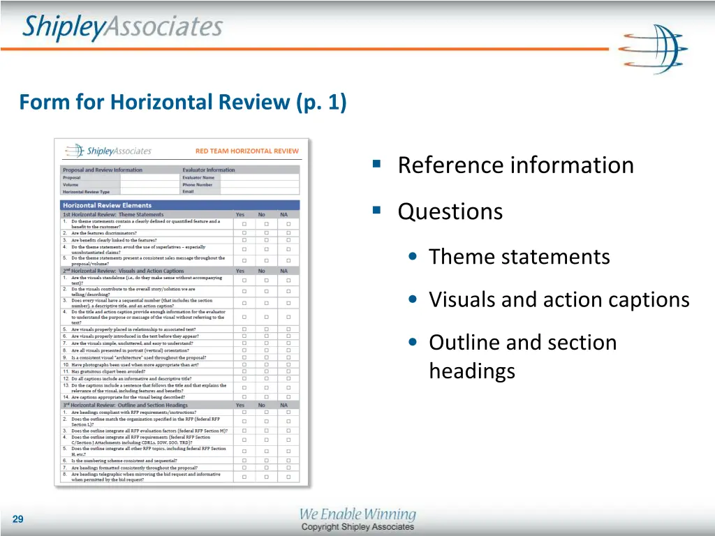 form for horizontal review p 1