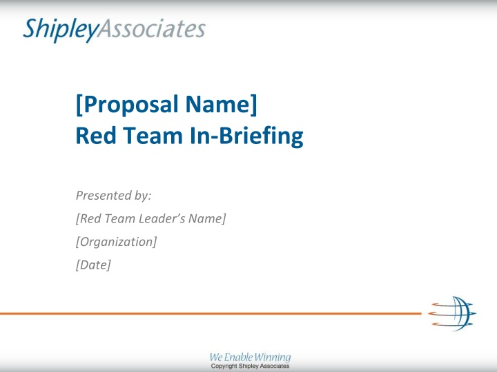 proposal name red team in briefing