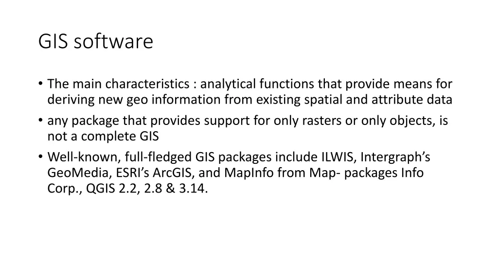 gis software