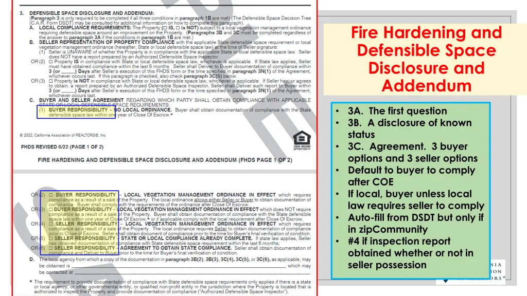 fire hardening and defensible space disclosure 1