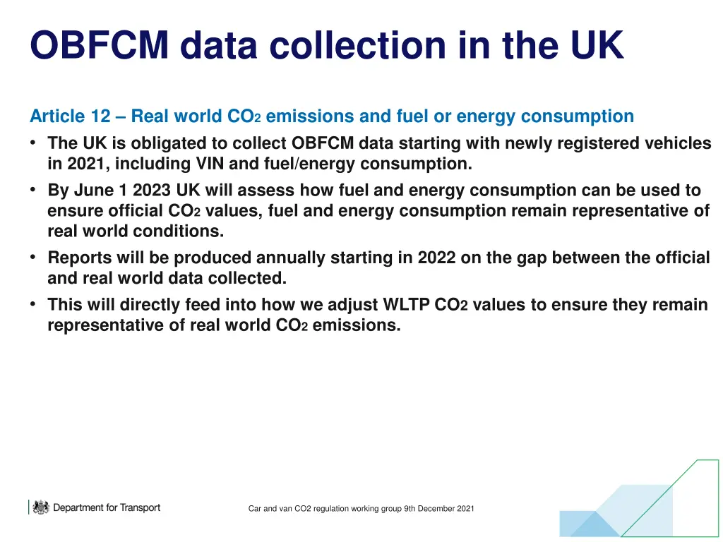 obfcm data collection in the uk