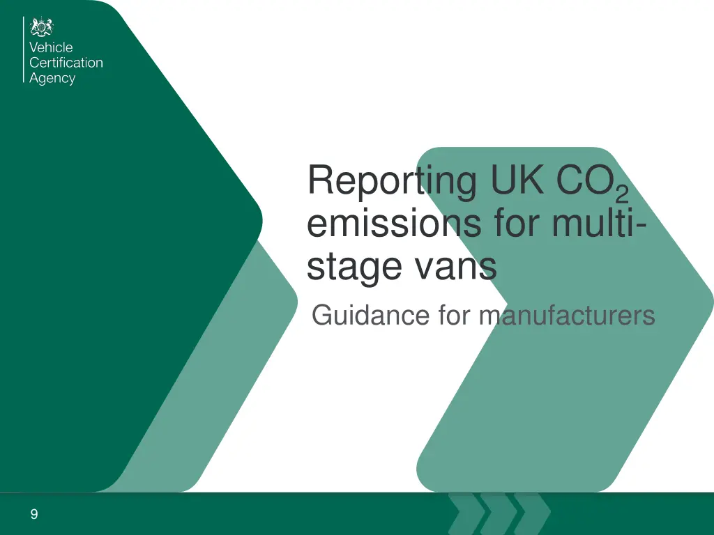 reporting uk co 2 emissions for multi stage vans