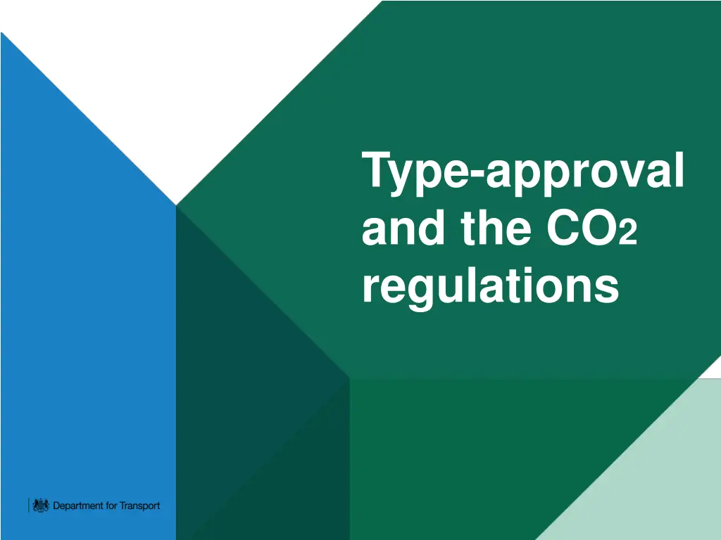 type approval and the co 2 regulations