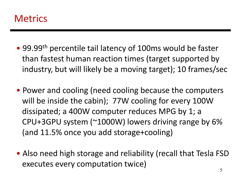 metrics