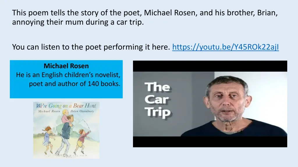 this poem tells the story of the poet michael