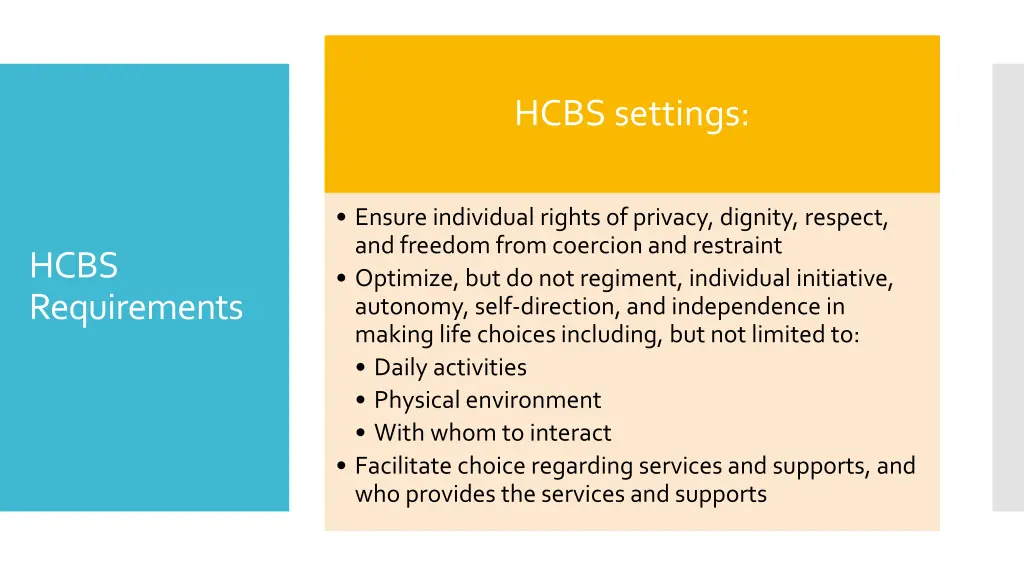 hcbs settings