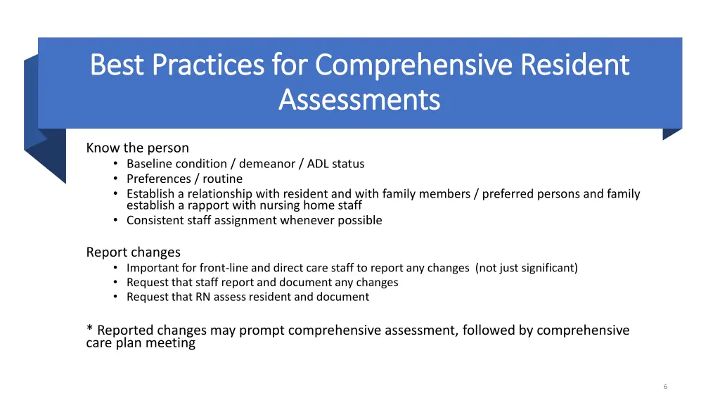 best practices for comprehensive resident best