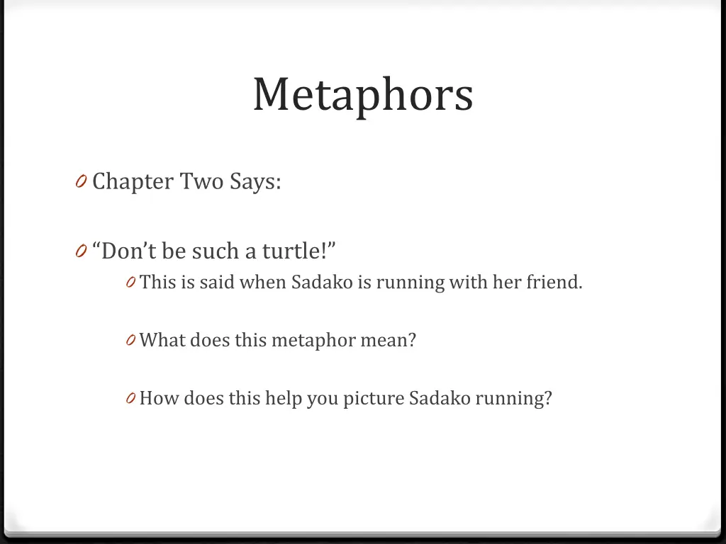 metaphors 1