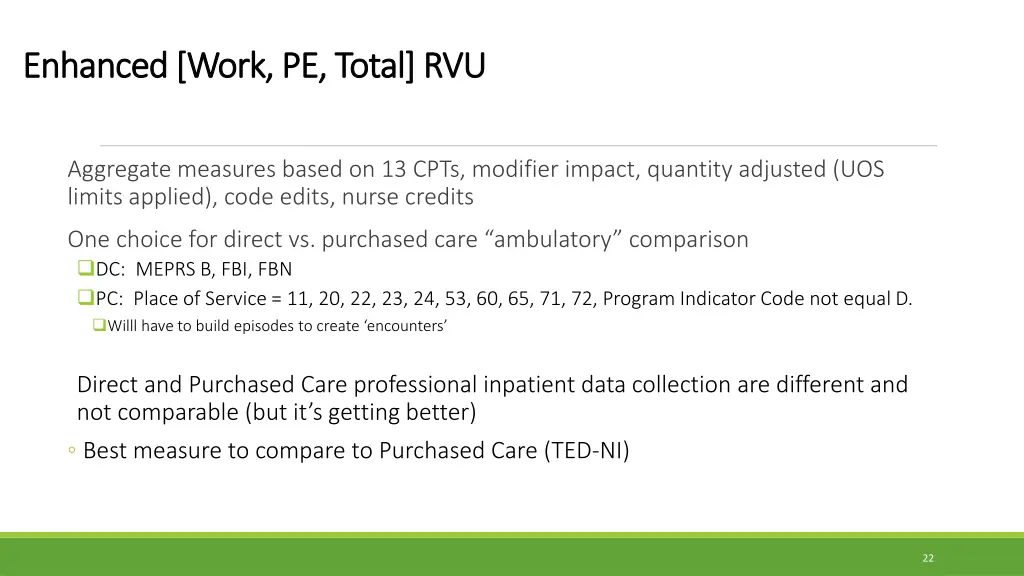 enhanced work pe total rvu enhanced work pe total