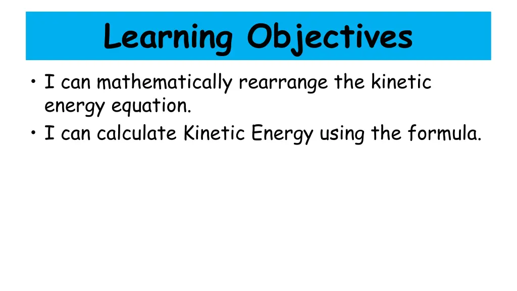 learning objectives