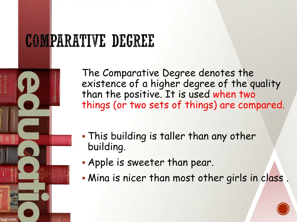 comparative degree