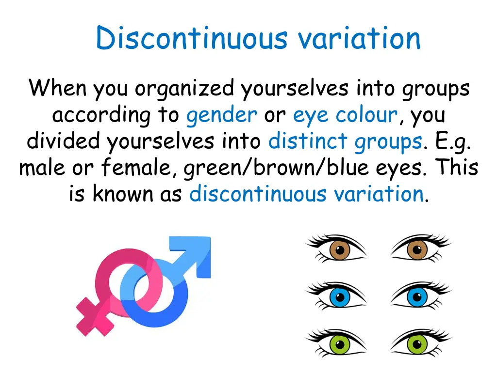 discontinuous variation