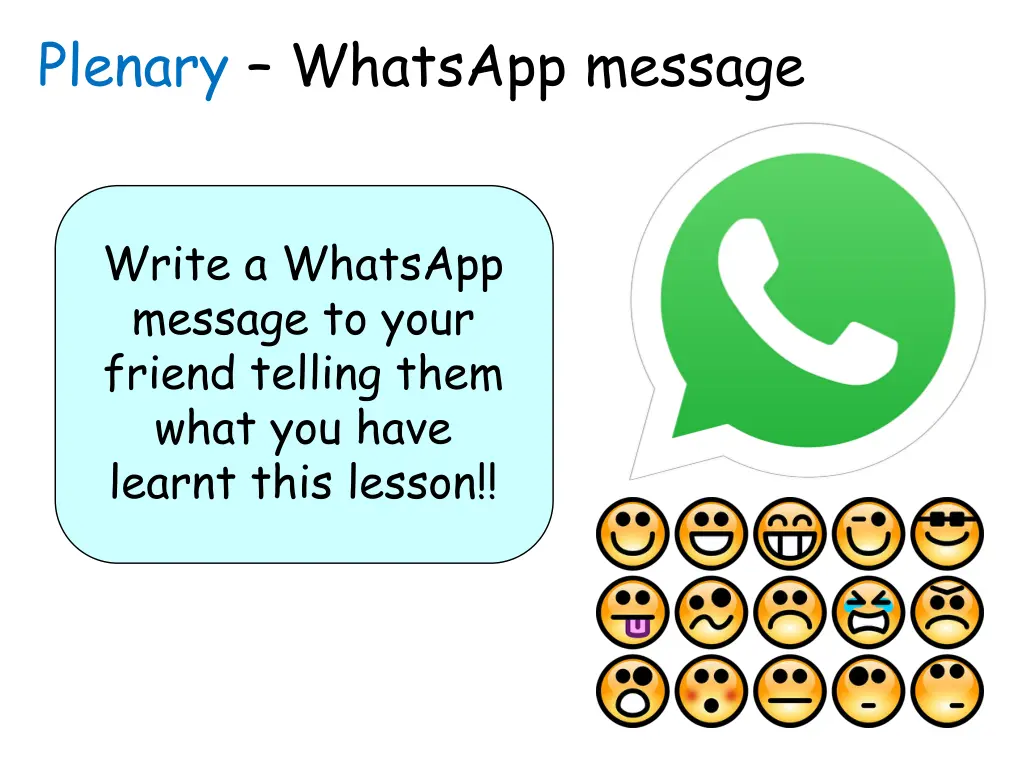 plenary whatsapp message