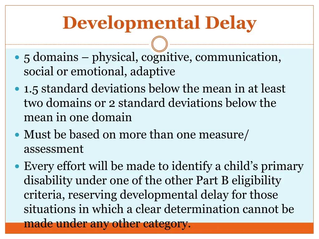 developmental delay 1