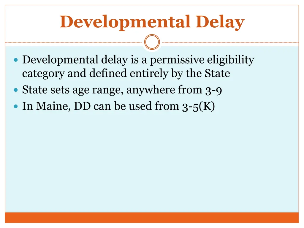 developmental delay