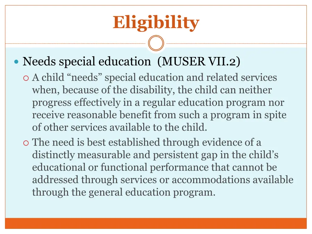 eligibility 1