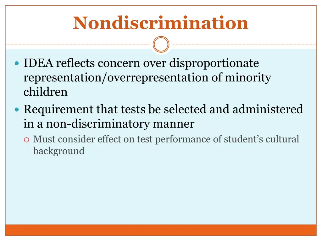 nondiscrimination