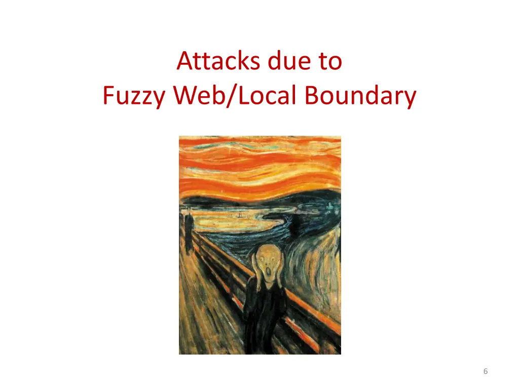 attacks due to fuzzy web local boundary