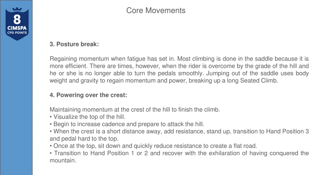 core movements 15