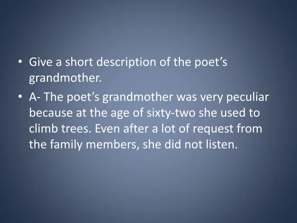 give a short description of the poet