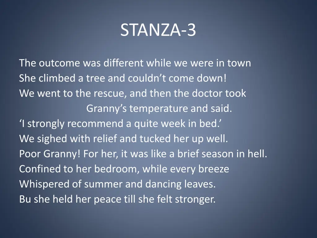 stanza 3