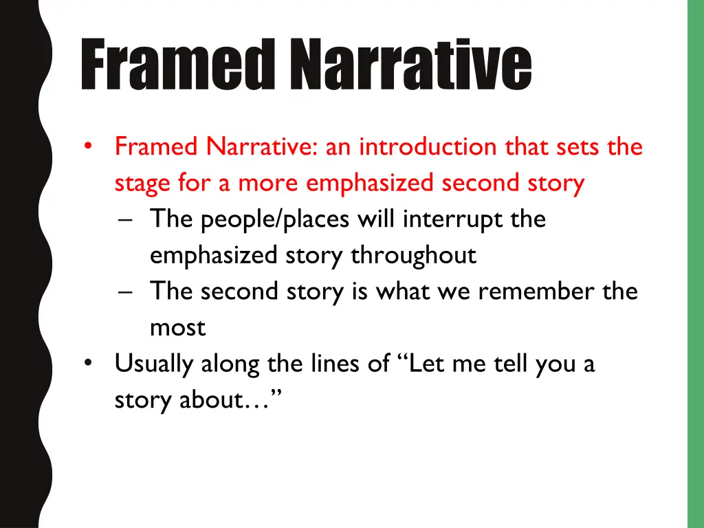 framed narrative