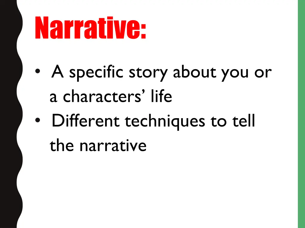 narrative