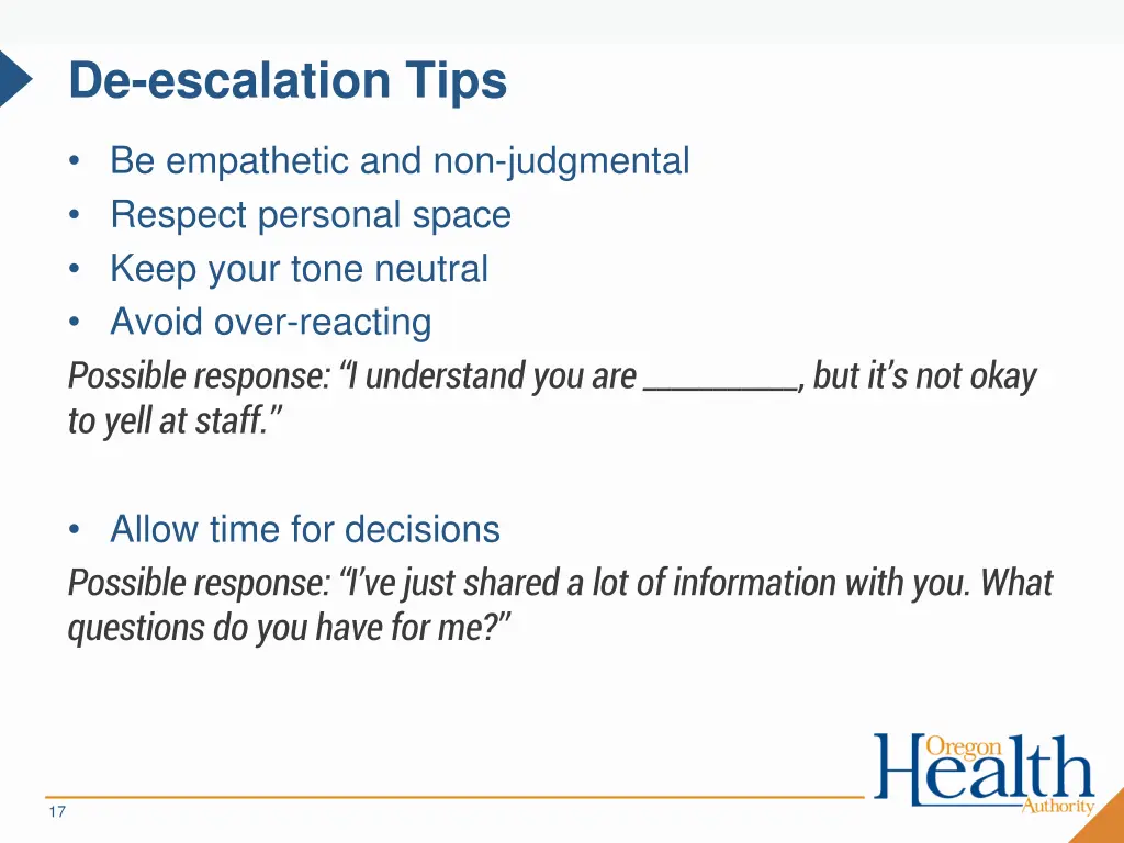 de escalation tips 1