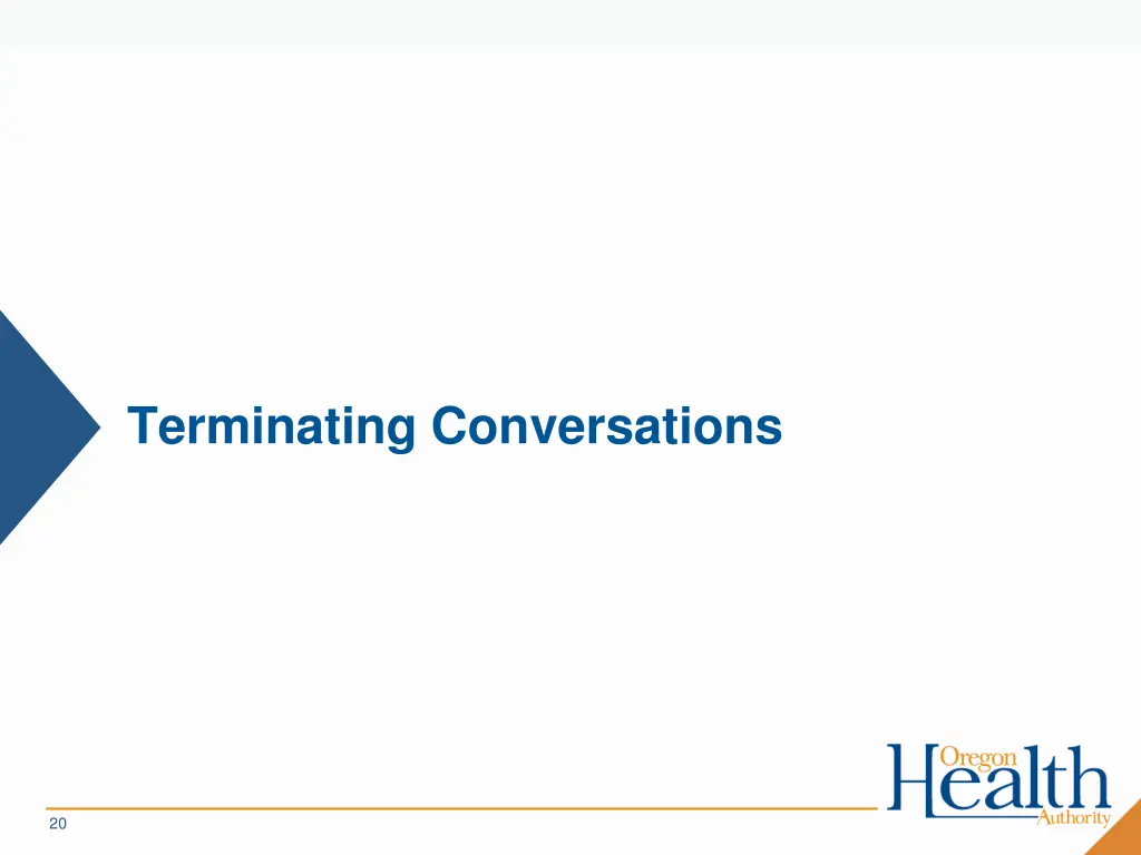 terminating conversations