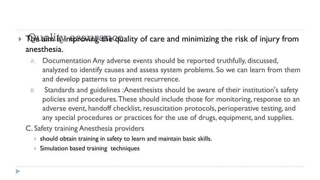 quality assurance the aim is improving