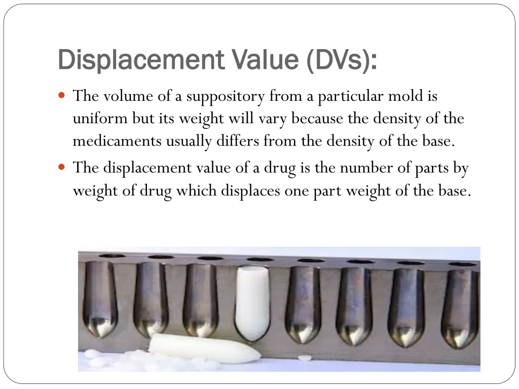 displacement value displacement value dvs