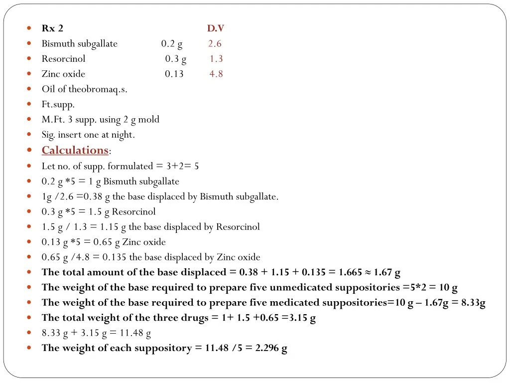 rx 2 d v bismuth subgallate 0 2 g 2 6 resorcinol