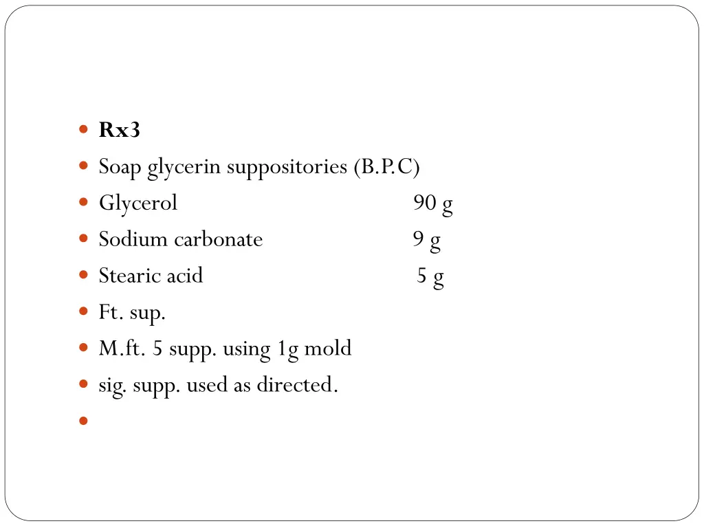 rx3 soap glycerin suppositories b p c glycerol