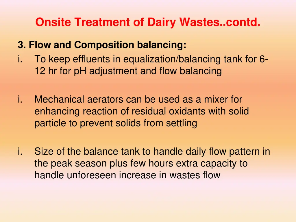 onsite treatment of dairy wastes contd 1