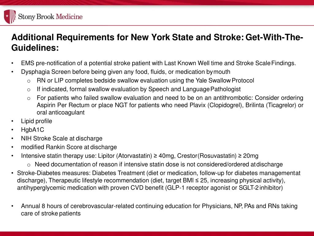 additional requirements for new york state