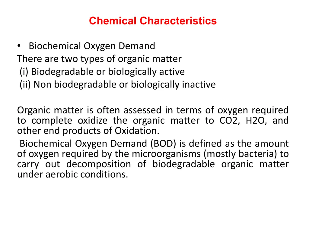 chemical characteristics 11