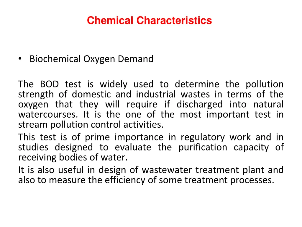 chemical characteristics 12